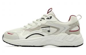 Кроссовки QIAODAN для бега мужские низкие белые с красным