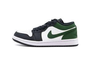 Jordan Баскетбольные кроссовки Air 1, износостойкие, винтажные, низкие, унисекс, белые, зеленые