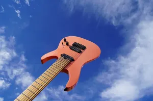 Schecter USA CUSTOM SHOP Aaron Marshall AM-7 Sugar Coral 7-струнная электрогитара с футляром Black Tolex (2024)