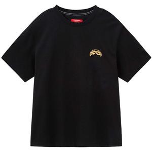 Футболка с круглым вырезом и короткими рукавами унисекс SPRAYGROUND, небеленый белый