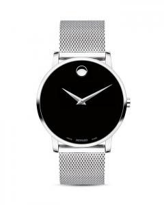 Часы Movado Core, 40 мм, серебряный