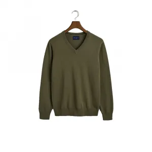 Свитер Hackett HM7000146 v neck, зеленый