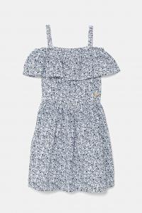 Хлопковое платье для детей Guess, синий