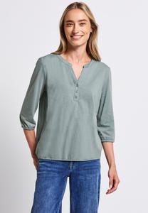 Топ Street One SPLIT NECK, Blau/Blue