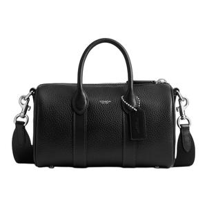 COACH Кожаная сумка среднего размера унисекс черная