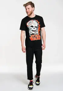 Футболка Logoshirt "Чубакка - Звездные войны" с принтом "Звездные войны" спереди, черный