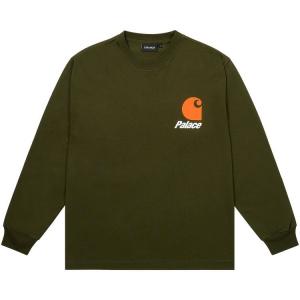 Лонгслив Palace x Carhartt WIP Logo Long-Sleeve, Plant