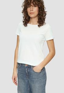 Базовая футболка MIT RUNDHALSAUSSCHNITT QS, белый