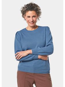 Пуловер GOLDNER Strickpullover, цвет jeansblau