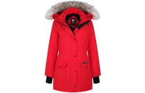 Женский пуховик Canada Goose, красный