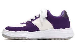 Кроссовки Maison Wayne Og Sole Canvas MIHARA YASUHIRO, фиолетово-белые