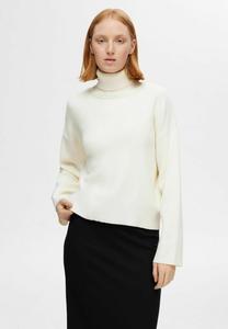 Джемпер SLFKAMMA ROLL NECK Selected Femme, белый