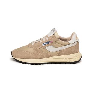 Кроссовки reelwind low w *nylon / hairy suede / cracked leather* Autry, белый