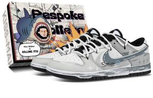 Износостойкие дышащие низкие скейтбордские кроссовки Unisex Nike, белый