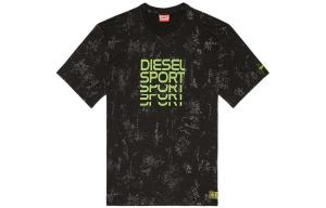 Футболка спортивная женская черная DIESEL