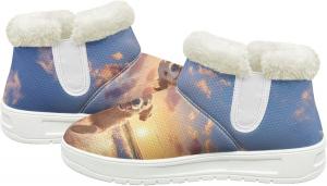 Зимние сапоги для женщин и мужчин, теплые ботинки с утеплением, флисовая подкладка, удобная резиновая подошва, модный подарок Cugasmaru, Beach Running Dog