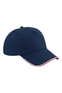 Аутентичная пятипанельная кепка Beechfield, темно-синий