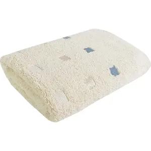 Вафельные полотенца для гостей Quattro из натурально мягкого букового волокна Framsohn Frottier, бежево-белый