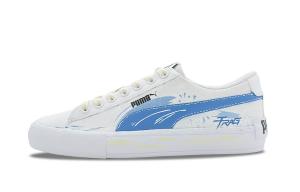 PUMA Bari Casual Funi Clear Wave Abrasion Resistant Low top Skateboard Shoes Unisex Blue White
