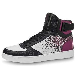 Кроссовки rivoli ankle sneakers 'metallic purple with black monogram' Louis Vuitton, белый
