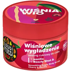 Разглаживающий сахарный скраб для тела, 300 г Tutti Frutti Wiśnia wio