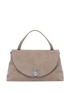 Большая замшевая сумка-тоут Nikla Coccinelle, нейтральный