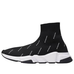 Кроссовки speed 1.0 sneakers 'black logo print' Balenciaga, черный