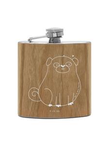 Mr. & Mrs. Panda Фляжка с откидной крышкой без надписи, коричневого цвета