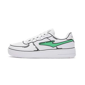 Erke Прочные дышащие низкие кроссовки для скейтбординга унисекс белого цвета