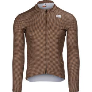 Футболка Sportful Checkmate Thermal Sportful, Leather Anthracite Pompelmo
