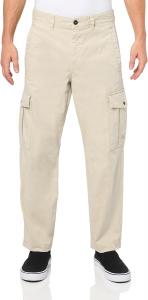 BOSS Мужские хлопковые эластичные карго-штаны, Navajo Cream