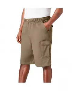 Высокие шорты KingSize Renegade 9" с цельными эластичными карманами Boulder Creek, загар/бежевый