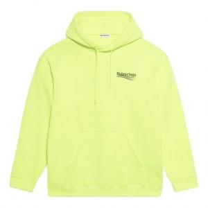 Свитер alphabet logo yellow hoodie Balenciaga, желтый