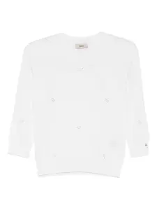 Декорированный топ Herno, белый