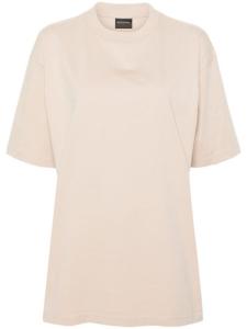 Balenciaga футболка со стразами, нейтральный цвет