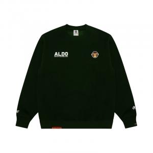 Толстовка A Bathing APE Monkey head Aape, зеленый