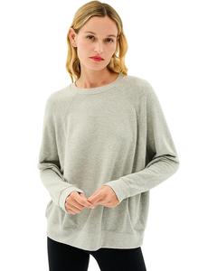 Толстовка Splits59 Andie Oversized Fleece Sweatshirt, цвет Heather Grey
