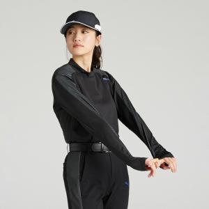 Женская рубашка для гольфа PF Tech Line 3D с высоким воротником и длинными рукавами