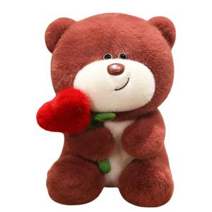 FANNIKEER Шоколадный медвежонок плюшевая игрушка высота 25см/35см/45см