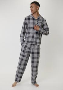 Пижамный комплект Loungeable TRADITONAL LONG SLEEVE CHECK SET, Black