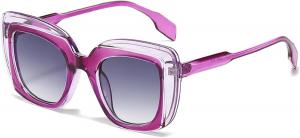 Солнцезащитные очки в стиле панк Y2K, квадратная оправа, для женщин и мужчин, 2024 год, роскошные винтажные солнцезащитные очки в прямоугольной оправе для женщин Melrose, Purple