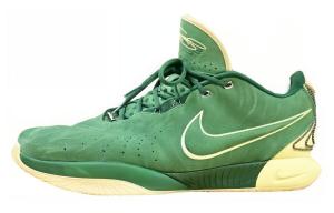 Nike Кроссовки баскетбольные Lebron 21 PE 'SVSM' Slip Resistant Low Top мужские зеленые желтые