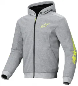 Спортивная толстовка Chrome V2 Alpinestars, серый/ярко-желтый