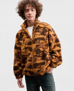 Мужская жаккардовая куртка из искусственной овчины, эксклюзивно для Macy's Mode of One, Rusted Sun