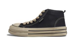 Термостойкие противоскользящие и износостойкие высокие кроссовки для скейтбординга мужские RENBEN, черный коричневый