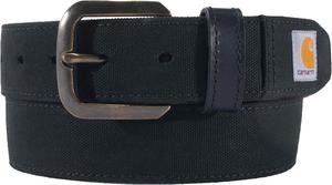 Carhartt Women's Casual Rugged Belts, Available in Multiple Styles, Colors & Sizes, Canvas Duck (Black)