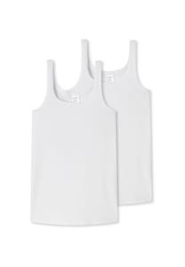 Топы 2-упаковка базовые детские Schiesser, белый