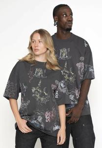 Футболка Multiply Apparel OVERSIZE FRESCO, Black Soda Washed/Grey