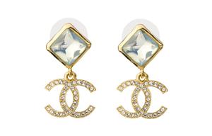 Золотые серьги-кольца для женщин CHANEL, золото