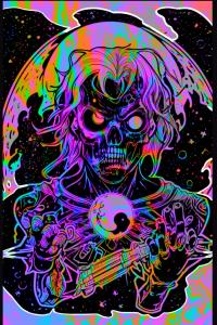 Neon Zombie Journal 6"x9" dimensions: 120 Lined Pages (Independently published)